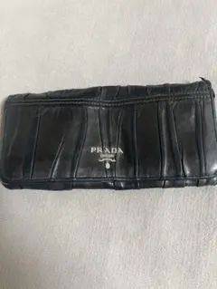PRADA メタリックブラウン　長財布