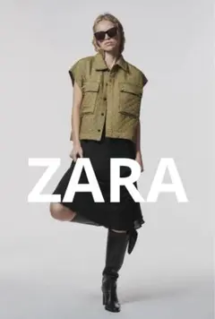 【ZARA】美品 キルティングベスト