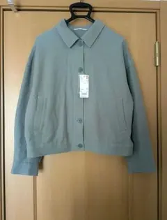 【未使用】UNIQLO　ジャージーリラックスジャケット　グリーン