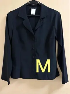 アニエスベー◆ブラウス（テーラードジャケット風）黒◆レディース◆Ｍサイズ