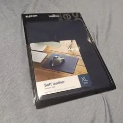 ELECOM ソフトレザー マウスパッド XL ネイビー