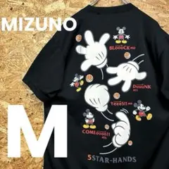 ★MIZUNO★ミッキーマウス★Tシャツ★ドライ★速乾★M★黒★古着★送料無料★のサムネイル