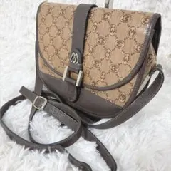 モラビト　ミニショルダー　PVC レザー　モノグラム　パターン