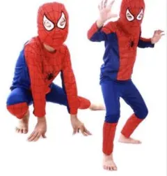 スパイダーマンの子供用 コスプレ L