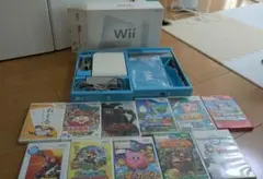 【箱付・ソフト11本付】Wii本体セット 本体動作確認済 桃鉄・マリオ・カービィ