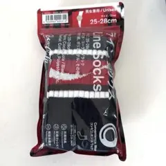 ファミマソックス ラインソックス コカコーラ ブラック 25-28