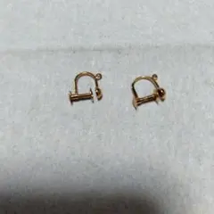 ★K18金★フープ型イヤリング