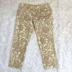 MICHEL KLEIN レディース チノパン M 花柄 イトキン 派手 伸縮性
