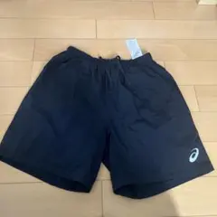 ASICS ブラックショートパンツ　L ポケット付き　インナーパンツ付　陸上のサムネイル