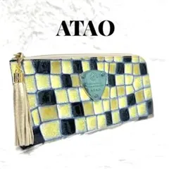 ✨未使用級✨ ATAO アタオ limo リモ ヴィトロ ブループリズム 長財布のサムネイル