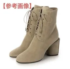 【連休価格】フェラガモ⭐︎個性的なヒール⭐︎レースアップショートブーツ