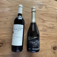 【未開封】トルコ赤ワイン＆仏ブルゴーニュ辛口スパークリングワイン2本セットのサムネイル