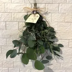 ユーカリとオリーブのナチュラルスワッグ