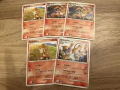 ヒコザル lv8 モウカザル lv18 5枚セット