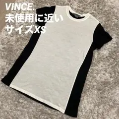 【VINCE.】バイカラー 半袖カットソー サイズXSのサムネイル
