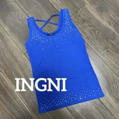 【美品】INGNI イング　タンクトップ　トップス　　インナー　青　ブルー　Mのサムネイル