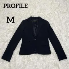 【美品】PROFILE プロフィール テーラードジャケット ブラック 黒 日本製のサムネイル