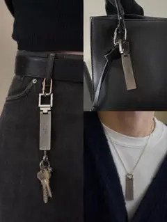 メタル製シンプルキーホルダー