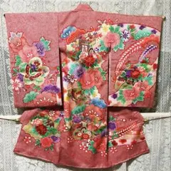 アンティーク産着 正絹錦紗縮緬 未使用 - メルカリ