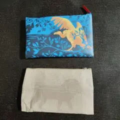 機内アメニティ(歯磨きセット、アイマスク、耳栓、靴下)、ポーチ　2つ　新品未使用