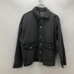 ハルハム 黒 デニムジャケット M メンズ カジュアル ストリート ゆったり