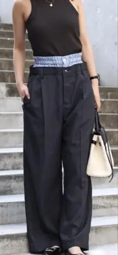 【美品】Bonjour Sagan イージーパンツ