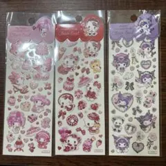 サンリオ マイメロ　キティ　クロミ　クリアシール