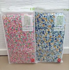 新品未使用品　ユニクロ　レギンス2枚　10分丈サイズ110 リブ素材