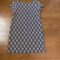 ZARA ダマスク柄 半袖ワンピース