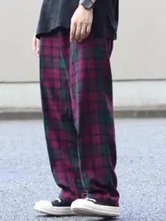 gosha rubchinskiy Sサイズチェック柄スラックスチェックパンツ