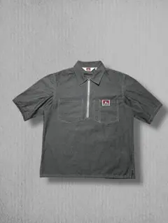 BEN DAVIS ハーフジップ ワークシャツ グレー M アメカジのサムネイル