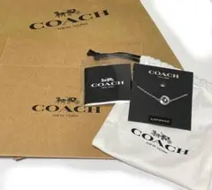 ブレスレット COACH クリスタル チェーンブレス シルバー F67072 