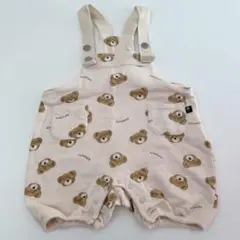 futafuta フタフタ フタくまサロペット　アイボリー　70cm