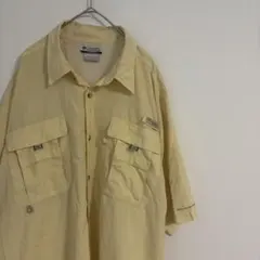Columbia コロンビア PFG フィッシングシャツ 半袖 イエロー
