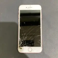 【ジャンク】Apple iPhone 7 ローズゴールド 本体 画面ひび割れ