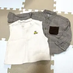 西松屋 90 オックスフォードシャツ 秋服
