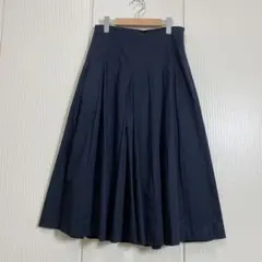 極美品 23区 L【撥水加工/洗える】ハイマルチタフタ タックスカート 48