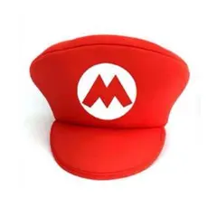 マリオ風 コスプレ帽子 赤