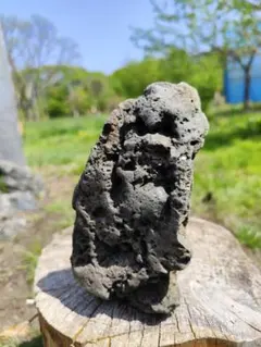 千軒石。中型 水石 黒灰色 不規則形状 - メルカリ