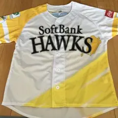 SoftBank Hawks ユニフォーム ホワイト/イエロー Sサイズ