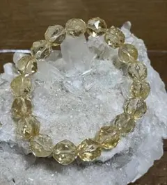 シトリン　スターカットブレスレット✨