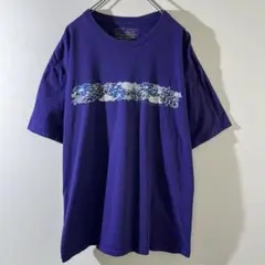 T-487 Nike フラワープリント パープル Tシャツ L