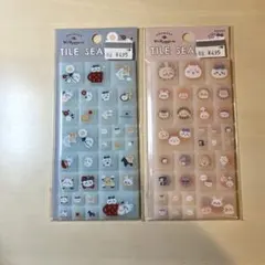 ちいかわ タイルシール ブルー ベージュ