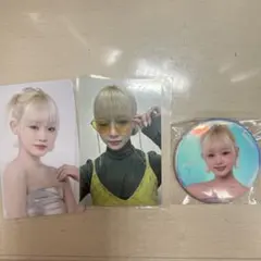 ME:I ミーアイ 飯田栞月MIRAI 初回A.Bトレカ、缶バッジ