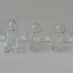 ムーミン ニョロニョロ クリアソフビフィギュア 3体セット