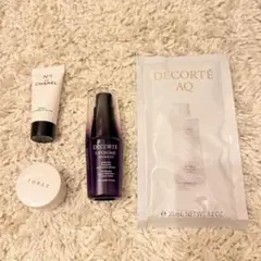 サンプルセット コスメデコルテ、CHANEL、THREE(シャンプー、クリーム)