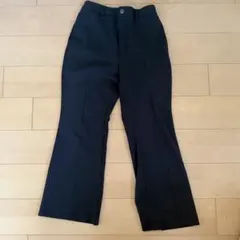 GU 黒 フレアパンツ Lサイズ