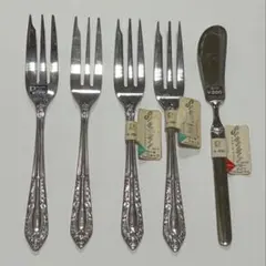 パールSENSIBLE パリーナ ケーキフォーク4本 バターナイフ1本 セット