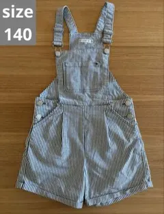【美品】TOMMY HILFIGER オーバーオール ショートパンツ140
