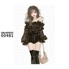 00481 ガール ペーパー/ステッカー 4枚 CREARTISTZ